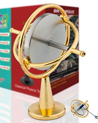 DjuiinoStar Heavy Duty Gyroscope (Solid Stainless Steel Rotor): Initial Speed 8,000 RPM, Sturdy and Stable; Provides Very Good Gaming Experience; High-End Office Toy, Addictive Science Gear DG-5PRO-01
