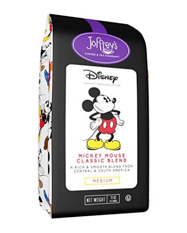 Joffrey's Mickey Mouse Classic Blend - Artisan Medium Roast Arabica Coffee, Smooth & Rich Flavor, Drip Brew, Kosher (Ground, 11 oz)