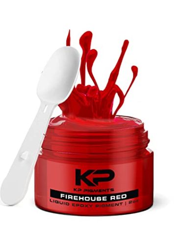 Epoxy Pigment Paste for Epoxy Resin, Tint/Pigment Paste with Spoon for Arts and Crafts, Jewelry, Resin Woodworking and More! (Firehouse Red)