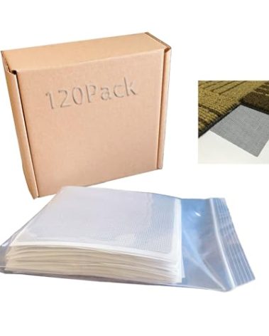 4" x 4"Carpet Tile Adhesive Connectors Carpet Square Adhesives That Creates a Floating Floor 120 tabs per Pack
