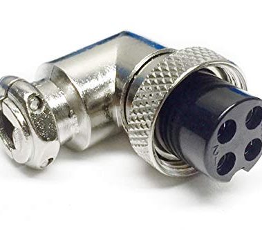 Right Angle 4 PIN CB Microphone Plug; 4-Position Adjustable Connector