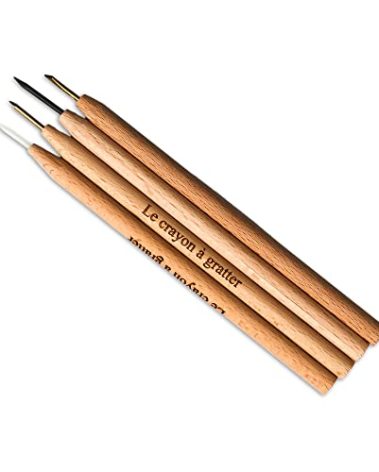Le Crayon a Gratter Conservator Cleaning Restoration Pencils for coins and artifacts - 4 Pencil Set