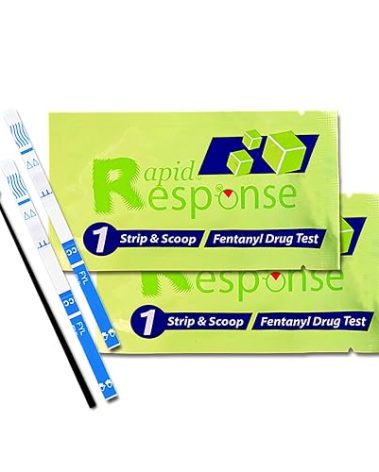 Rapid Response 2.0 Fentanyl Test Strips 2 Pack – #1 Selling Fentanyl Detection Kit – Harm Reduction Tool – Overdose Prevention – Fast & Accurate Drug Testing Kit