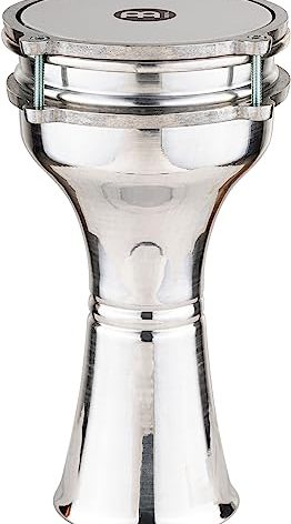 Meinl Percussion HE-101 Plain Aluminum Darbuka With Synthetic Head, 5 7/8-Inch