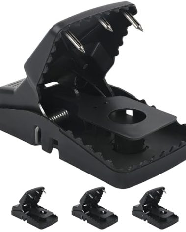 Tensland Unstoppable Rat Traps for Indoors and Outdoors, Large Strong Mouse Traps with Double The Power to Tackle Tougher Mice and Rats, Simple, Sturdy and Reusable, 4 Pack