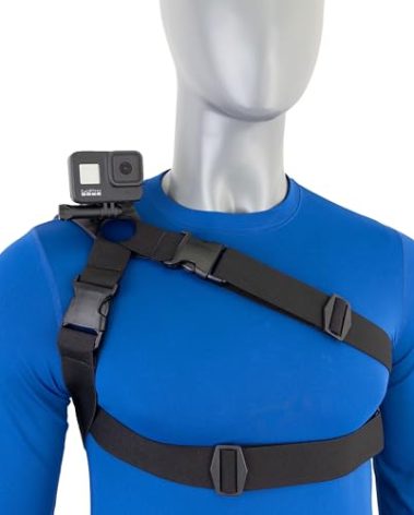 STUNTMAN 360 High Stability Shoulder Mount for Action Cameras - Fits GoPro, DJI Osmo (Action 5 Pro, 4, 3, 2), Insta360 (Ace Pro, Ace, ONE RS, ONE R), and Others