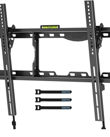 BONTEC Tilting TV Wall Mount for Most 17-86 inch LED OLED LCD Flat Curved Screen TVs, TV Wall Bracket Holds up to 165LBS, Max VESA 600 x400mm