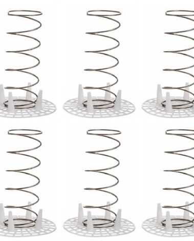 North Mountain Supply Fermentation Spring Weight & Plastic Press (4" Diameter) - Keeps Food Submerged in The Brine - Set of 6