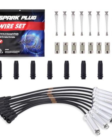 ENA Spark Plug Wire Set 6.2 Compatible with Ford F-250 F-350 Super Duty V8 6.2L F250 F350 2017 2018 2019 2020