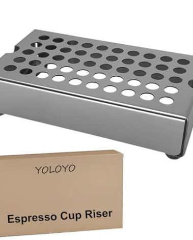 Espresso Cup Riser Stand, Premium Stainless Steel Coffee Drip Tray, Coffee Mug Holder Stand for Espresso Machines, Height 40mm