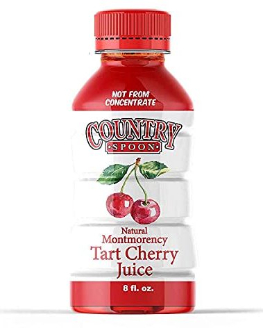 Country Spoon 100% Tart Cherry Juice (70+ Tart Cherries Per 8 oz) 12 Pack | Not from Concentrate, Single Ingredient Drink, Melatonin Rich, Healthy Fruit Drink (Cherry)