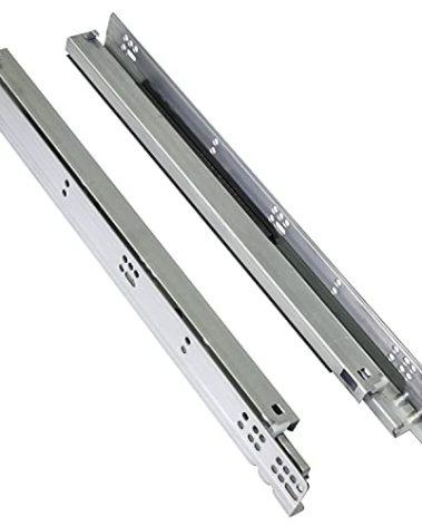 Pair of DTC 21" (533.5mm) Undermount Drawer Slides for 5/8”(16mm) Thick Drawer Boxes, Silent Undermount Drawer Glides, Full Extension, Soft-Close