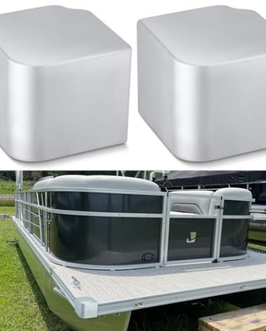 MorningRo 2 Pcs Pontoon Boat Aluminum Corner Cap Casting Suitable for 90 Rounded Corner, not 90 Right Angles. Height: 3-9/16" to 3-5/8" Top: 4-1/16" to 4-3/16"
