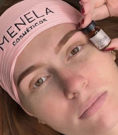 MENELA Eyebrow Henna Tint Kit - Dark Blonde Brow Color with Bamboo Extract - Natural Look, Easy Application - 2.5g Henna + 15ml Fixer - Ammonia-Free, Vegan, Cruelty-Free