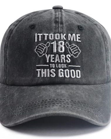 XacaYuerp 18th Birthday Decorations for Girls Boys, Vintage 2007 18th Birthday Party Hat, Adjustable Embroidered Baseball Cap, Funny Turning 18 Year Old Birthday Gifts for Teen Women Men Daughter Son