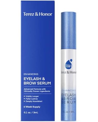 Advanced Eyelash Serum for Thicker, Longer Eyelashes and Eyebrows - Grow Luscious Lashes with Brow Enhancer (3mL)