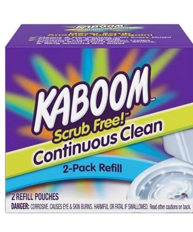 Kaboom Scrub Free! Continuous Clean Toilet Cleaning Refill Tablets (2 Count Per Package) *Refill Tablets Only.