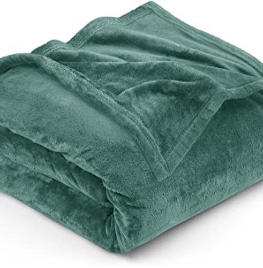 Utopia Bedding Fleece Blanket Twin Size Celadon 300GSM Luxury Anti-Static Fuzzy Soft Microfiber Bed Blanket (60x80 Inch)