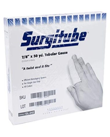 Surgitube Tubular Gauze, for Use Without Applicator-Closer Knit, Size 2P, 50 Yards