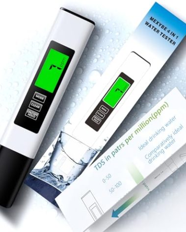 2025 All-New 4 in 1 Tds Meter Digital Water Tester - Accurate and Reliable TDS EC & Temp(°C,°F) Meter - 0-9999ppm - Professional Testing for Drinking Water, RO/DI System, Aquariums etc