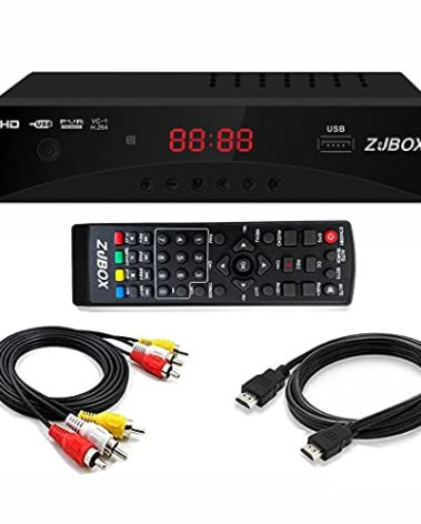 Digital TV Converter Box, ATSC Tv Tuner - ZJBOX for Analog HDTV Live 1080P with Recording&Playback,HDMI Output, Timer Setting TV Tuner Function Digital Channel Free