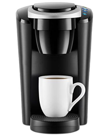 Keurig K-Compact Single-Serve K-Cup Pod Coffee Maker, with 3 Brew Sizes, Smart Start Feature, 36oz Removable Reservoir, Black