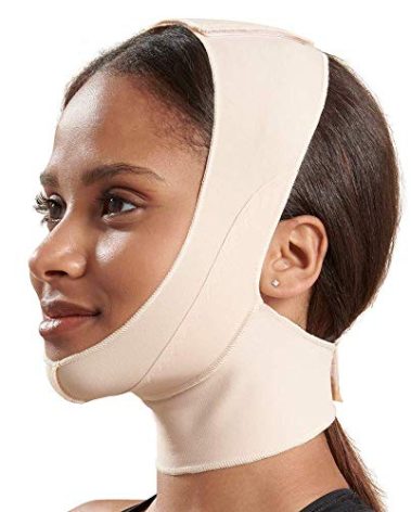 Marena FM100 Unisex Recovery Compression Minimal Coverage Face Post-Op Mask with Mid-Neck Coverage