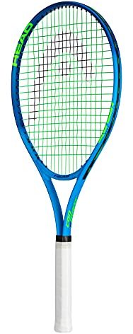 HEAD Ti. Conquest Tennis Racket - Pre-Strung Head Light Balance 27 Inch Racquet - 4 3/8 in Grip,Blue