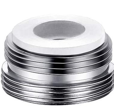 AVAbay FJA6 Male 13/16" -27T to Male 55/64" -27T Adapter - Female Junior - Chrome Plated Solid Brass, Fitting for Sink Tub Faucet, Water Filter System, Garden Hose Nozzle