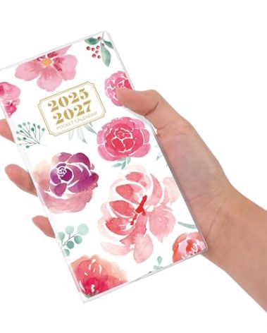 2025-2027 Pocket Calendar for Purse, 2 and a Half Years Monthly Planner, 30 Months, Planner Small Size (6.5” x 3.5”), July 2025 to Dec 2027 Pocket Calendar for Organizing & Planning (Rosery)