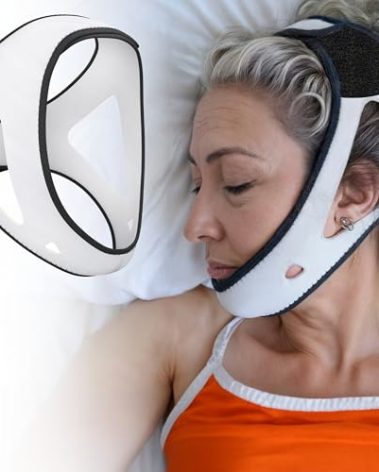 Chin Strap for Sleeping by PrimeSiesta | CPAP Chin Strap in 2 Sizes — Corrects Jaw Position and Improves Airflow — Premium Yamamoto Neoprene — Breathable Anti Snoring Devices for CPAP Users