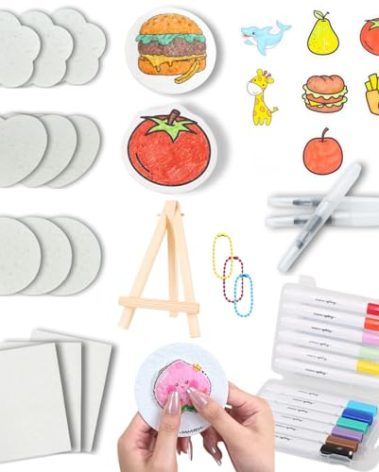 LEIAIRUI Magic Puffy Paint, 3D Magic Foam Texture Painting kit, DIY Popcorn Bubble Drawing Pens White Puffy Paper, Beginner Create Magical Floating Drawings Bundle