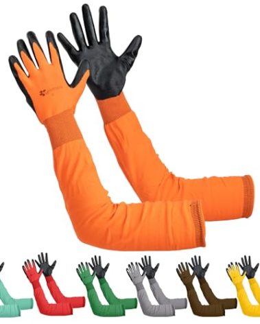 Gastody™ Long Gardening Gloves Women and Men XL - Long Sleeve Garden Gloves Multipurpose Heavy Duty Outdoor and Indoor - Long Cuff Garden Gloves - Thorn Resistant Protective Work Rose Pruning Gloves