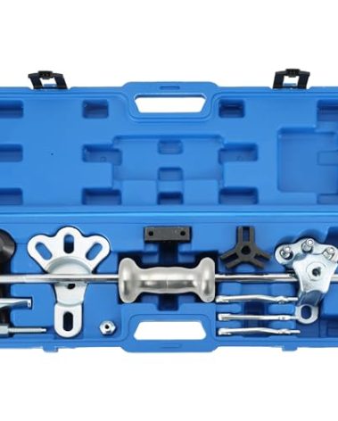 ATPEAM 9-Way Slide Hammer Puller Set | Front Wheel Hub Bearing Remover & Rear Wheel Axle Hub Dent Shaft Puller Tool Kit