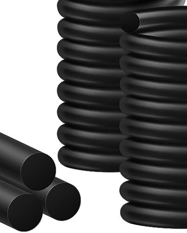 MYFAMIREA 20FT Backer Rod 1 Inch EPDM Rubber Caulk Saver Weather Strip Seal Concrete Expansion Joint Filler for Gaps and Joints, Black