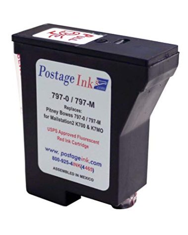 PostageInk.com 797-0/797-M Ink Cartridge Replacement for use with mailstation (K700) and mailstation 2 (K7M0) Postage Meters