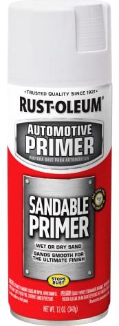 Rust-Oleum 260737 Automotive Sandable Primer Spray, 12 oz, White