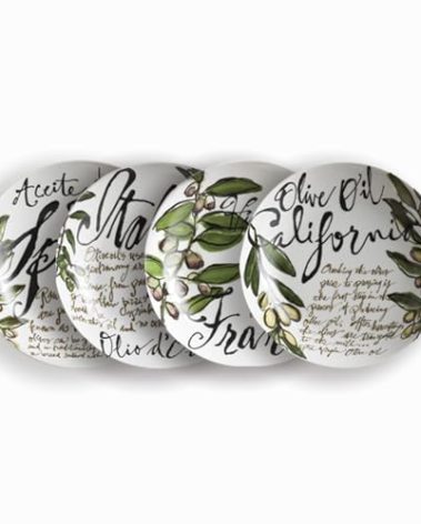 Rosanna Pasta Bowls, Set of 4, 8.25" – Porcelain Pasta Bowl, Perfect Shallow Bowls, Dishwasher & Microwave Safe, Porcelain Bowl Plates