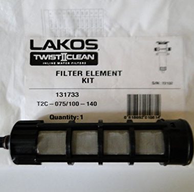 Lakos Filter Element Replacement Kit 3/4" / 1" Twist 2 Clean Twist II Clean Twistiiclean (140 MESH BLACK T2C-075/100-140 (131733))
