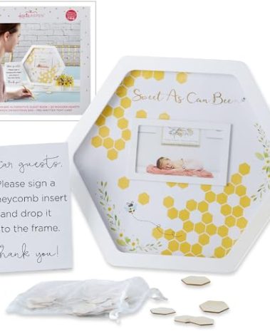 Kate Aspen Sweet as Can Bee Baby Shower, One Size, White
