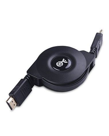 Cable Matters Retractable HDMI Cable with HDR and 4K 60Hz Resolution Support - 3.3 Feet