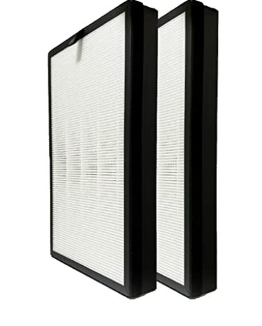 Nispira H05 3-In-1 True HEPA Filter Replacement Compatible with HIMOX Air Purifier H05, 2 Pack
