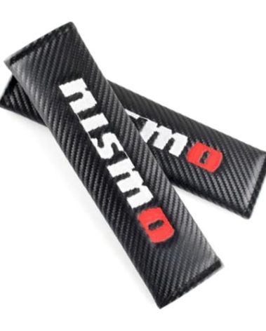 JULOPO 2PCS Carbon Fiber Texture seat Belt Covers Compatible with GTR 370Z Sentra NISMO seat Belt Shoulder Pads Soft and Comfortable