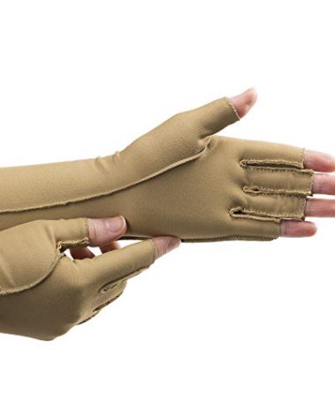 isotoner womens One Pair of Open Finger Cold Weather Gloves, Camel, Medium US