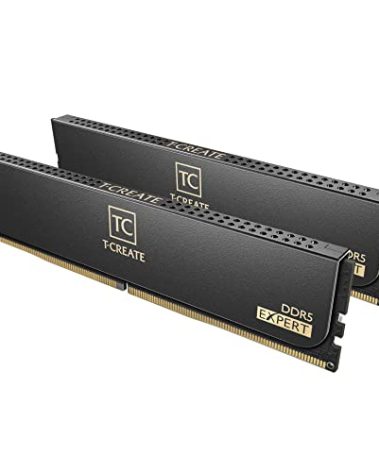 TEAMGROUP T-Create Expert CL30 Overclocking 10L DDR5 32GB Kit (2 x 16GB) 6000MHz (PC5-48000) Intel XMP 3.0 & AMD Expo Compatible Desktop Memory Module Ram Black - CTCED532G6000HC30DC01