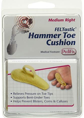 PediFix Felt Hammer Toe Crest Cushion, Medium, Right