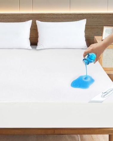 Queen Sofa Bed Terry Mattress Protector Pad Cover 100% Waterproof and Breathable Queen Sleeper Sofa Mattress Topper Sheet Fitted Mattress Protector, 60" x72", Machine Washable