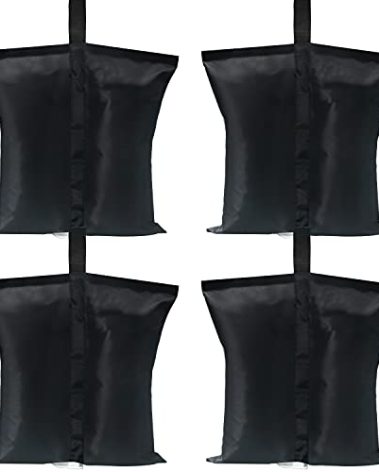 ABCCANOPY Canopy Weights 120 LBS Gazebo Tent Sand Bags,4pcs-Pack (Black)