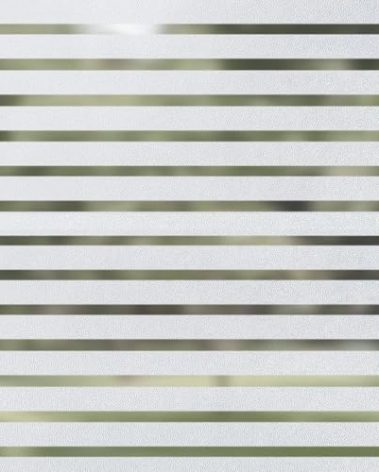 Qualsen Privacy Window Film, Frosted Windows Privacy Film, Frosting Cling for Glass, Anti-UV Reeded Blinds Sticker for Home Office Meeting Room, Stripe Patterns, 35.4x157.4inch