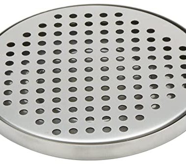 American Metalcraft DT3 Stainless Steel Drip Tray, Round, 5.5"L x 5.5"W x 0.37"H